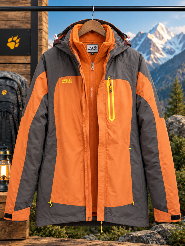 کاپشن دو پوش زنانه برند جک ولف اسکین(jack wolfskin)