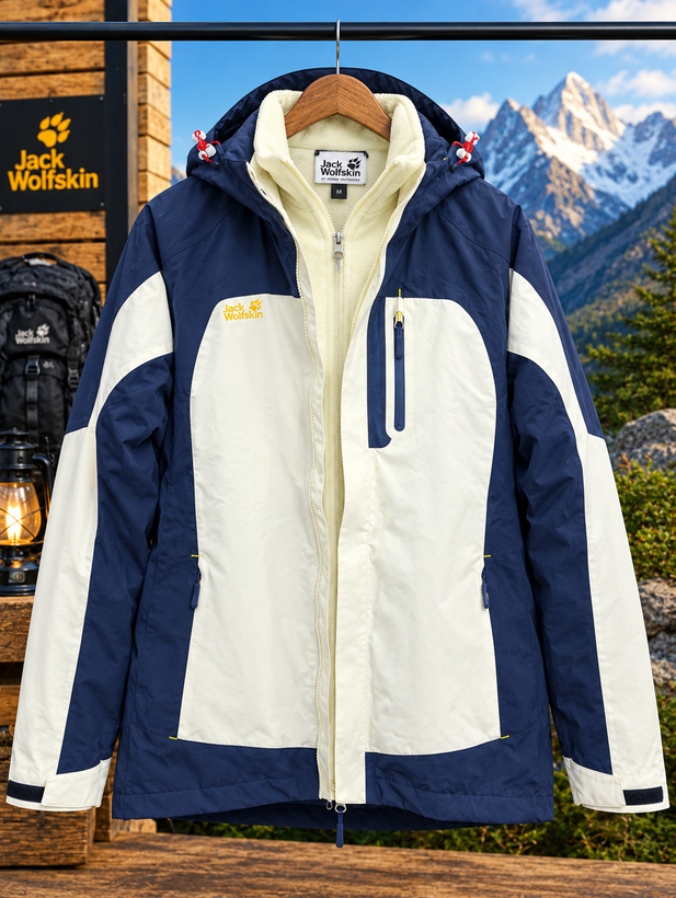 کاپشن دو پوش زنانه برند جک ولف اسکین(jack wolfskin)