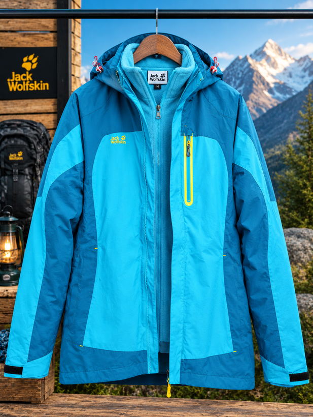 کاپشن دو پوش زنانه برند جک ولف اسکین(jack wolfskin)