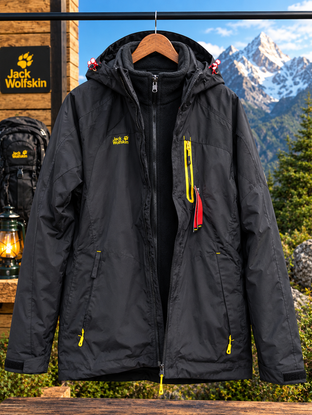 کاپشن دو پوش زنانه برند جک ولف اسکین(jack wolfskin)