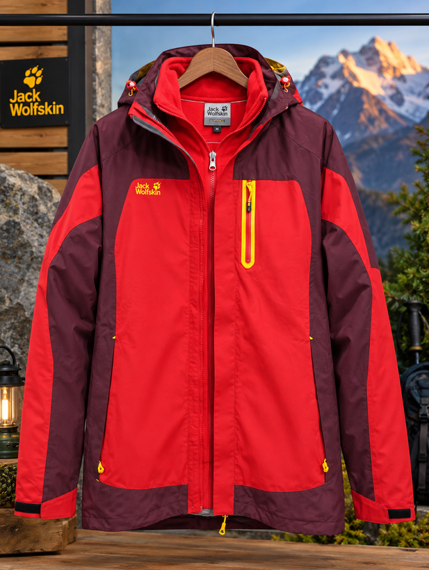 کاپشن دو پوش زنانه برند جک ولف اسکین(jack wolfskin)